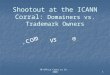 TM Office Comes to CA. - 20081 Shootout at the ICANN Corral: Domainers vs. Trademark Owners vs.com ®