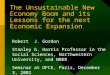 The Unsustainable New Economy Boom and its Lessons for the next Economic Expansion Robert J. Gordon Stanley G. Harris Professor in the Social Sciences,