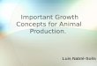 Important Growth Concepts for Animal Production. Luis Nabté-Solís
