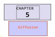 CHAPTER 5 Diffusion 5-1. Atomic Diffusion in Solids Diffusion is a process by which a matter is transported through another material. Examples:  Movement