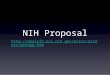 NIH Proposal 