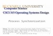 02/23/2004CSCI 315 Operating Systems Design1 Process Synchronization Notice: The slides for this lecture have been largely based on those accompanying