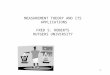 1 MEASUREMENT THEORY AND ITS APPLICATIONS FRED S. ROBERTS RUTGERS UNIVERSITY