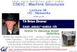 CS61C L36 I/O : Networks (1) Zimmer © UCB TA Brian Zimmer inst.eecs/~cs61c-th inst.eecs.berkeley.edu/~cs61c CS61C : Machine Structures Lecture 36 I/O