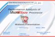 Performance Analysis of Processor Midterm Presentation Performed by : Winter 2005 Alexei Iolin Alexander Faingersh 307724211 Instructor: 306966912 Evgeny