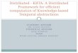 ACADEMIC ADVISOR DR. YUVAL ELOVICI TECHNICAL ADVISOR ASAF SHABTAI TEAM MAOR GUETTA, ARKADY MISHIEV Distributed - KBTA: A Distributed Framework for efficient