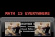 MATH IS EVERYWHERE Presented by Shosti Iverson Brook McKee Jon Steinbrenner