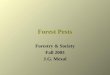 Forest Pests Forestry & Society Fall 2003 J.G. Mexal
