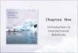 Chapter One Introduction to Interpersonal Relations
