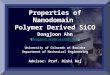Properties of Nanodomain Polymer Derived SiCO Dongjoon Ahn (Dongjoon.Ahn@Colorado.Edu)Dongjoon.Ahn@Colorado.Edu University of Colorado at Boulder Department