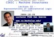 CS 61C L22 Representations of Combinatorial Logic Circuits (1) Garcia, Spring 2004 © UCB Lecturer PSOE Dan Garcia ddgarcia inst.eecs.berkeley.edu/~cs61c