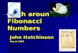 Math around Us: Fibonacci Numbers John Hutchinson March 2005
