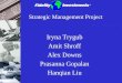Strategic Management Project Iryna Trygub Amit Shroff Alex Downs Prasanna Gopalan Hanqian Liu