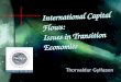 International Capital Flows: Issues in Transition Economies Thorvaldur Gylfason