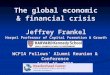 Jeffrey Frankel Harpel Professor of Capital Formation & Growth The global economic & financial crisis WCFIA Fellows’ Alumni Reunion & Conference April