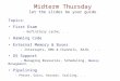 Midterm Thursday let the slides be your guide Topics: First Exam - definitely cache,.. Hamming Code External Memory & Buses - Interrupts, DMA & Channels,