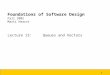 1 Foundations of Software Design Fall 2002 Marti Hearst Lecture 13: Queues and Vectors