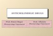 ANTICHOLINERGIC DRUGS Prof. Alhaider Pharmacology Department Prof. Hanan Hagar Pharmacology Department