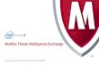 Top of Content Box Line Subtitle Line Title Line George Younan | Enterprise Solutions Architect McAfee Threat Intelligence Exchange