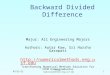 7/2/2015  1 Backward Divided Difference Major: All Engineering Majors Authors: Autar Kaw, Sri Harsha Garapati 