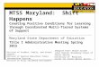 MTSS Maryland: Shift Happens Creating Positive Conditions for Learning through Coordinated Multi-Tiered Systems of Support Maryland State Department of