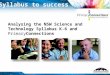 Analysing the NSW Science and Technology Syllabus K-6 and PrimaryConnections Syllabus to success