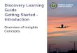 Federal Aviation Administration Discovery Learning Guide Getting Started - Introduction Overview of Insights Concepts © 1992-2003 Andrew Lothian, Insights