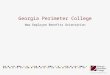Georgia Perimeter College New Employee Benefits Orientation