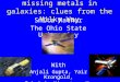 Missing baryons and missing metals in galaxies: clues from the Milky Way Smita Mathur The Ohio State University With Anjali Gupta, Yair Krongold, Fabrizio