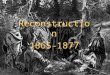 Reconstruction 1865-1877 A. Issues of Reconstruction 1.Main Issue - Because the Constitution did not deal with the issue of secessionism, it did not