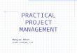 PRACTICAL PROJECT MANAGEMENT Matjaz Bren Icara Limited, LLC