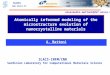 SLACS-INFM/CNR Sardinian Laboratory for Computational Materials Science  SLACS Atomically informed modeling of the microstructure evolution