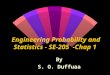 Engineering Probability and Statistics - SE-205 -Chap 1 By S. O. Duffuaa