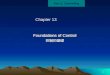 Part 5: Controlling 1 Chapter 13 Foundations of Control 控制的基礎 控制的基礎