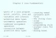 1 Fall 2008ACS-1903 Chapter 2 Java Fundamentals parts of a java program print, println, java api variables and iiterals primitive data types arithmetic