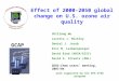 Effect of 2000-2050 global change on U.S. ozone air quality Shiliang Wu Loretta J. Mickley Daniel J. Jacob Eric M. Leibensperger David Rind (NASA/GISS)