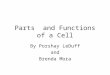Parts and Functions of a Cell By Porshay LeDuff and Brenda Mora