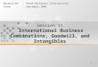 1 Matakuliah: F0142/Akuntansi Internasional Tahun: September 2006 Session 11 International Business Combinations, Goodwill, and Intangibles