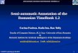Semi-automatic Annotation of the Romanian TimeBank 1.2 CALP07 workshop @ RANLP 1 Semi-automatic Annotation of the Romanian TimeBank 1.2 Corina Forƒscu,