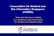 Association for Medical and Bio Informatics Singapore (AMBIS) Role and Mission of AMBIS as a National-Level Association for Medical and Bioinformatics