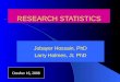 RESEARCH STATISTICS Jobayer Hossain, PhD Larry Holmes, Jr, PhD October 16, 2008