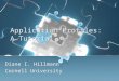 Application Profiles: A Tutorial Diane I. Hillmann Cornell University Diane I. Hillmann Cornell University