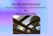 AFFORDABLE HOUSING 'Splendour Without Diminishment‘ BY STEVEN KATONA