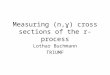 Measuring (n, ɣ) cross sections of the r-process Lothar Buchmann TRIUMF
