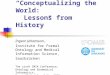 Comments on A.T. McCray, “Conceptualizing the World: Lessons from History” Ingvar Johansson, Institute for Formal Ontology and Medical Information Science,