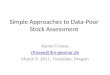 Simple Approaches to Data-Poor Stock Assessment Rainer Froese rfroese@ifm-geomar.de March 9, 2011, Troutdale, Oregon