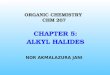 ORGANIC CHEMISTRY CHM 207 CHAPTER 5: ALKYL HALIDES NOR AKMALAZURA JANI