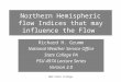 NWS-State College Northern Hemispheric flow Indices that may influence the Flow Richard H. Grumm National Weather Service Office State College PA PSU 497A