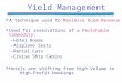 Yield Management  A technique used to Maximize Room Revenue  Used for reservations of a Perishable Commodity: –Hotel Rooms –Airplane Seats –Rental Cars