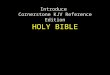 Introduce Cornerstone KJV Reference Edition HOLY BIBLE